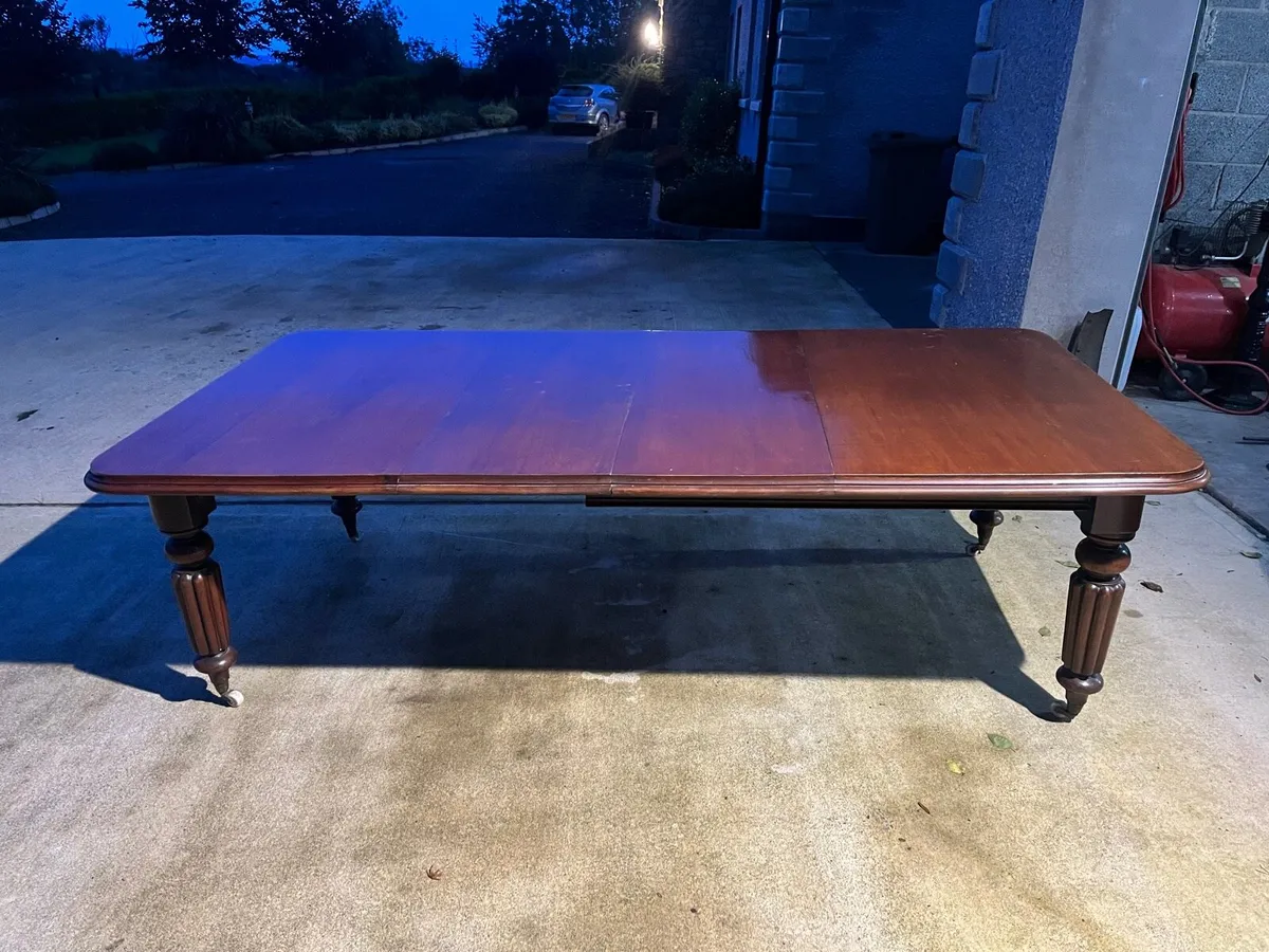 Antique table and chairs for sale - Image 4