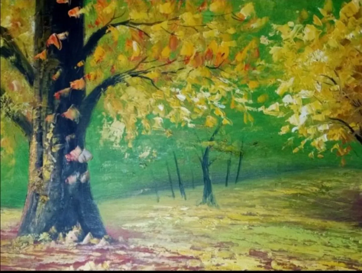 ORIGINAL ART: Large Signed Oil on Canvas – - Image 2