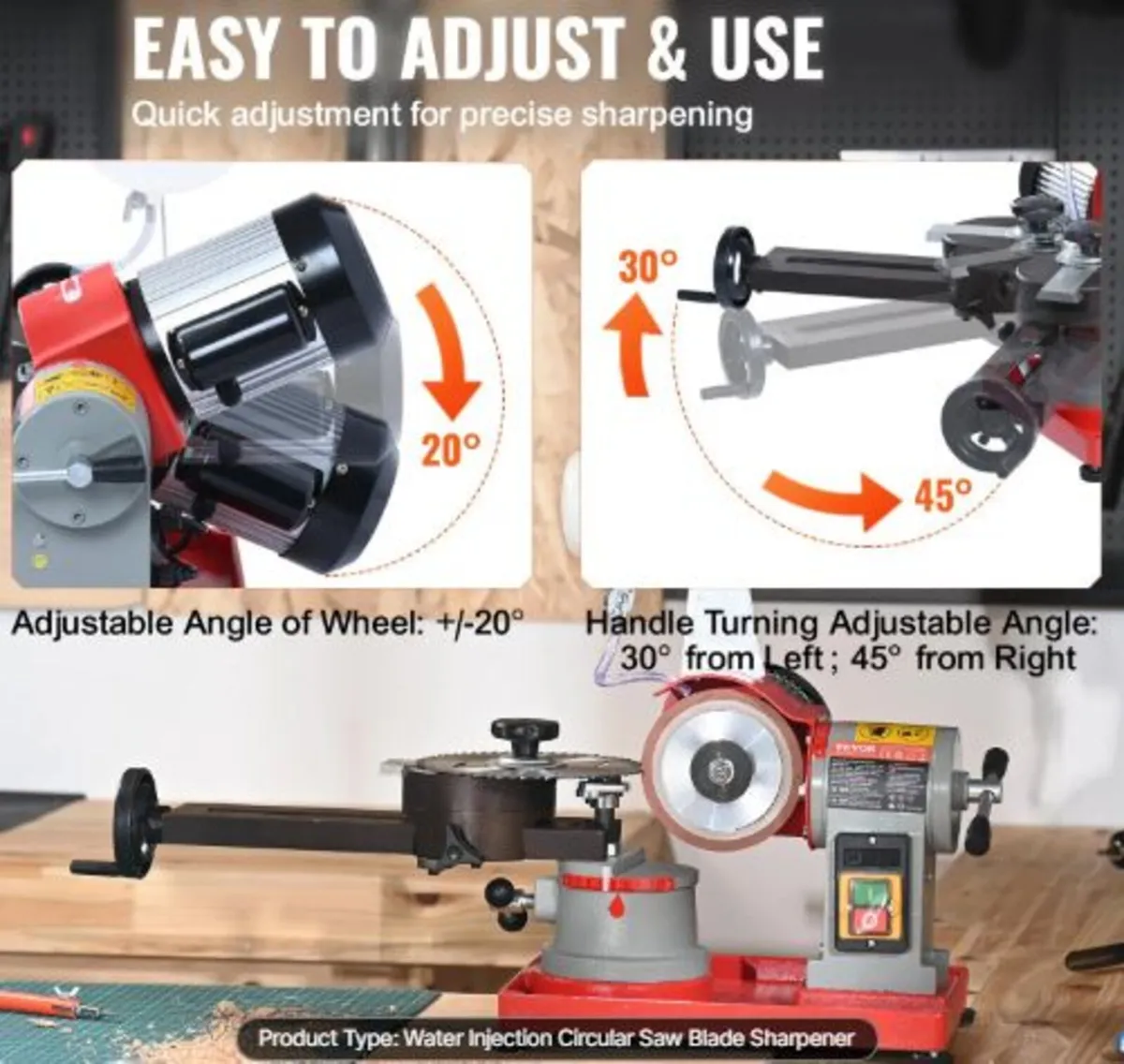 Circular Saw Blade Sharpener Grinder 370W 3600RPM - Image 3