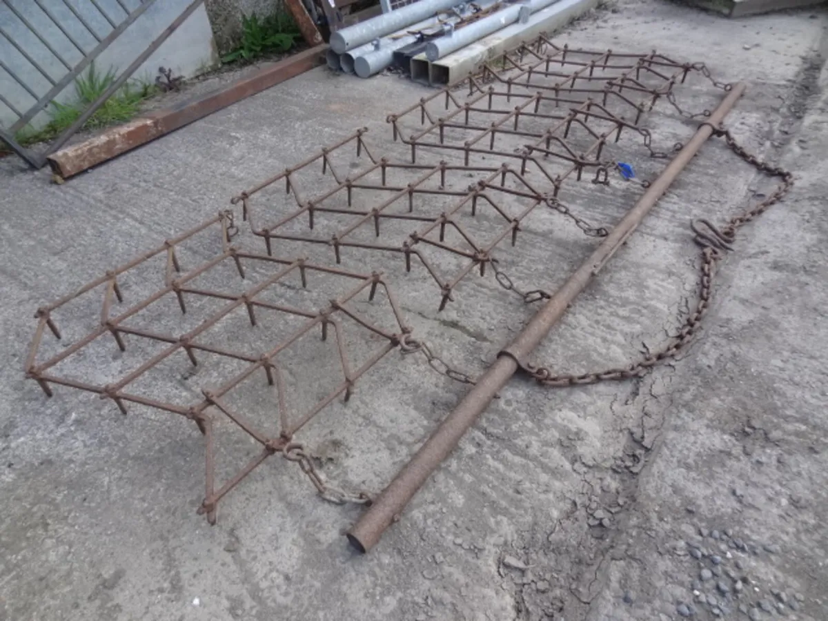 Trailed 4 section Pin Harrow - Image 3