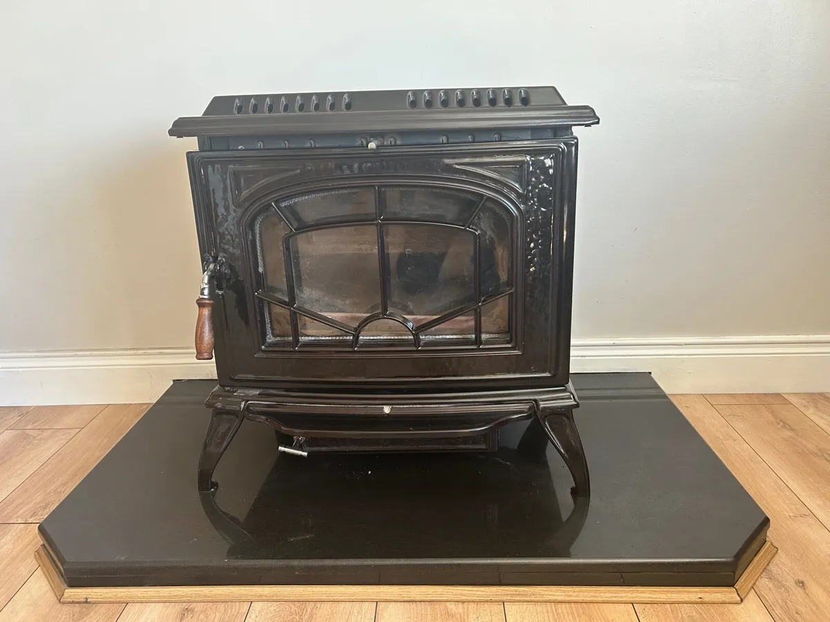 Stanley Enamel Ashling Boiler Stove with Hotplate - Image 2