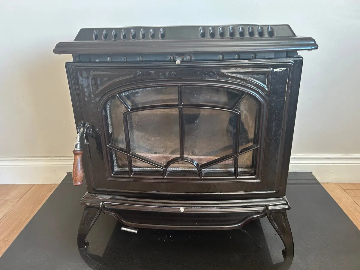 Stanley Enamel Ashling Boiler Stove with Hotplate - Image 1