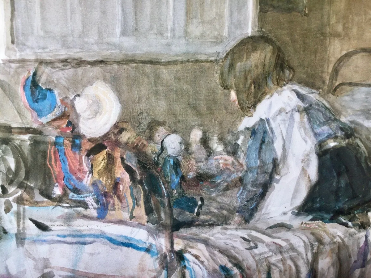 Framed Print “The Dolls School” - Image 1