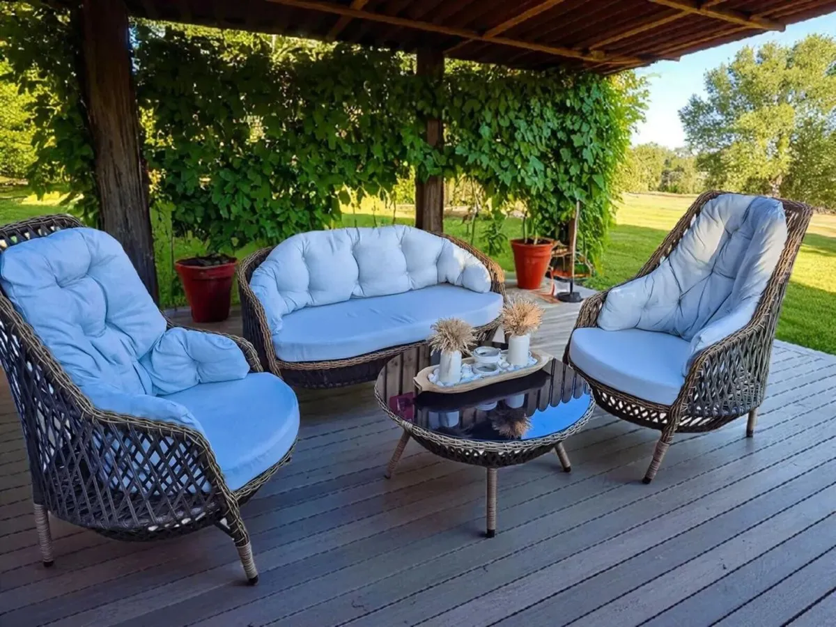 Rattan outdoor door furniture set, brand new - Image 4