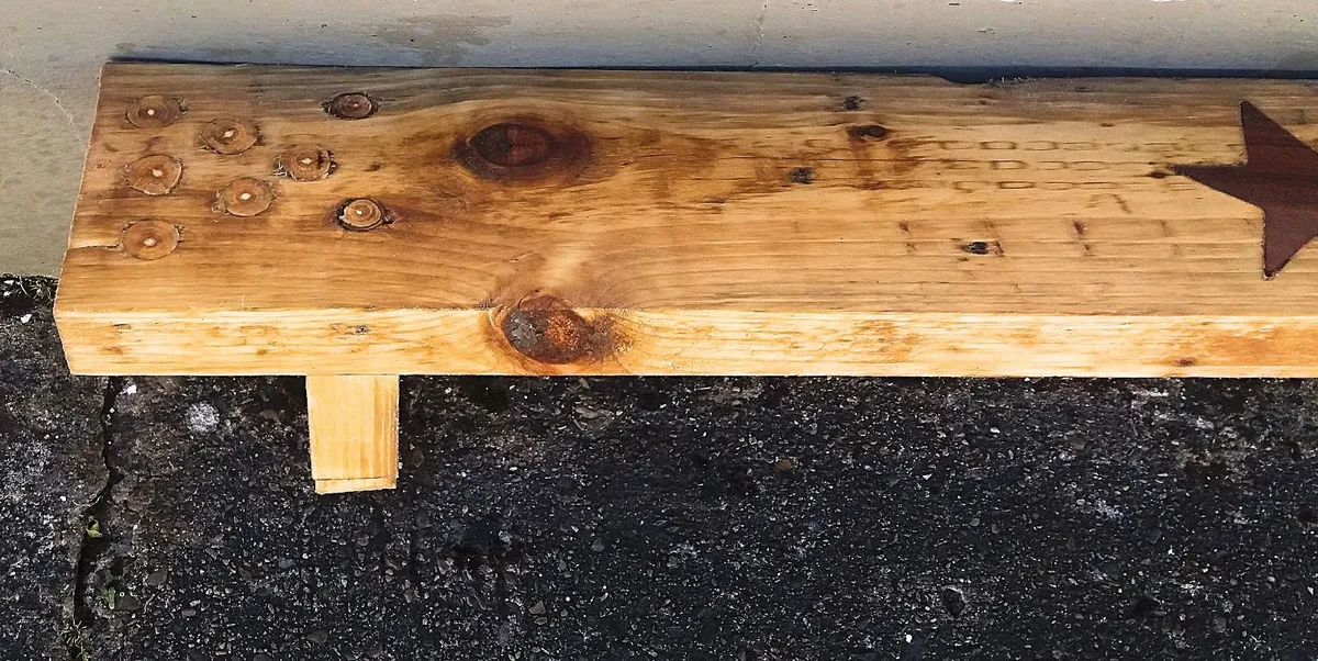 Americana Style Stove Mantle / Floating Shelf - Image 4