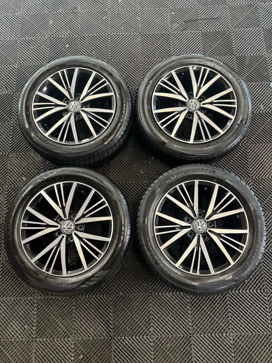 GENUINE 16” Volkswagen Alloys & tires - Image 2