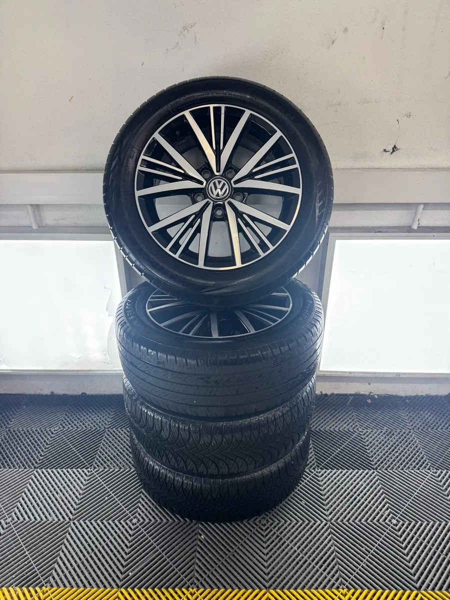 GENUINE 16” Volkswagen Alloys & tires - Image 3