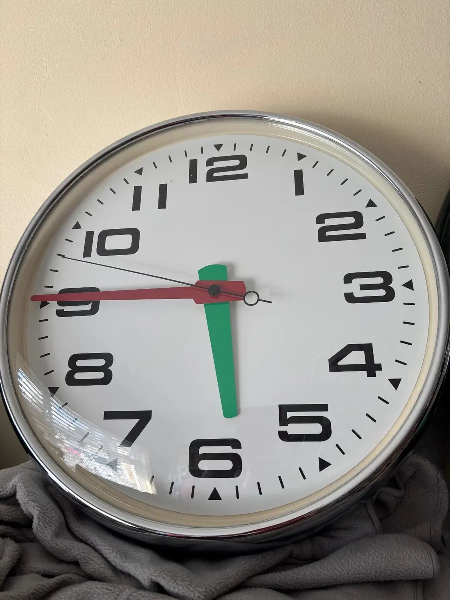 Large metal clock