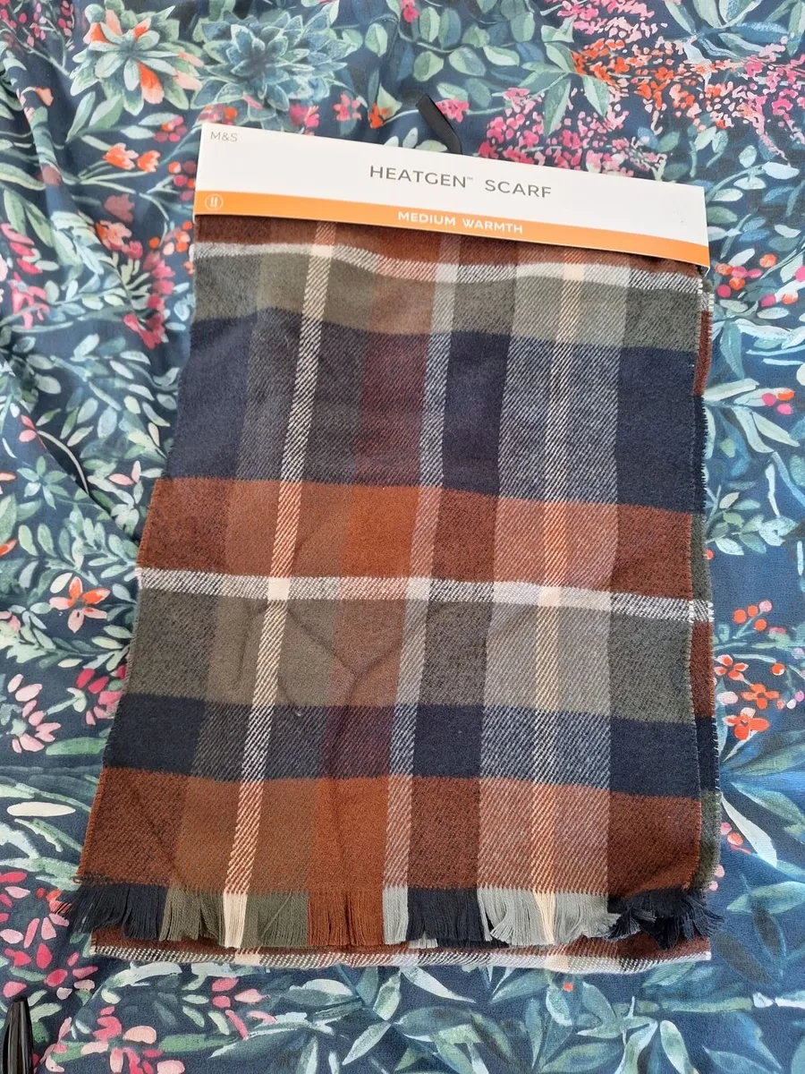 NEW M&S tartan scarf