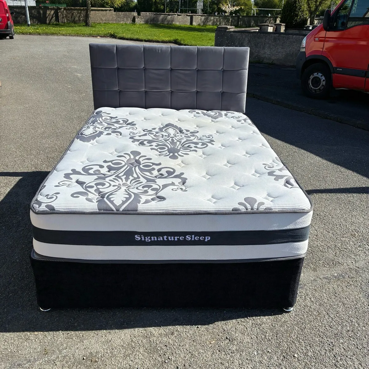 Double Bed with 12” Mattress - Image 1