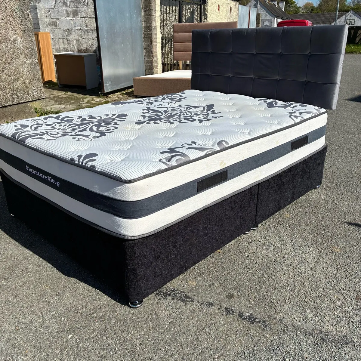 Double Bed with 12” Mattress - Image 3