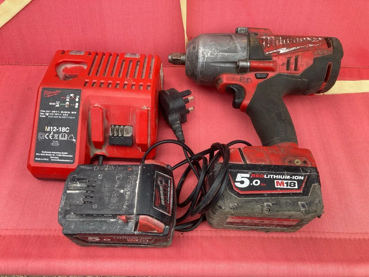 Milwaukee M18 Impact Wrench 1/2 - Image 1