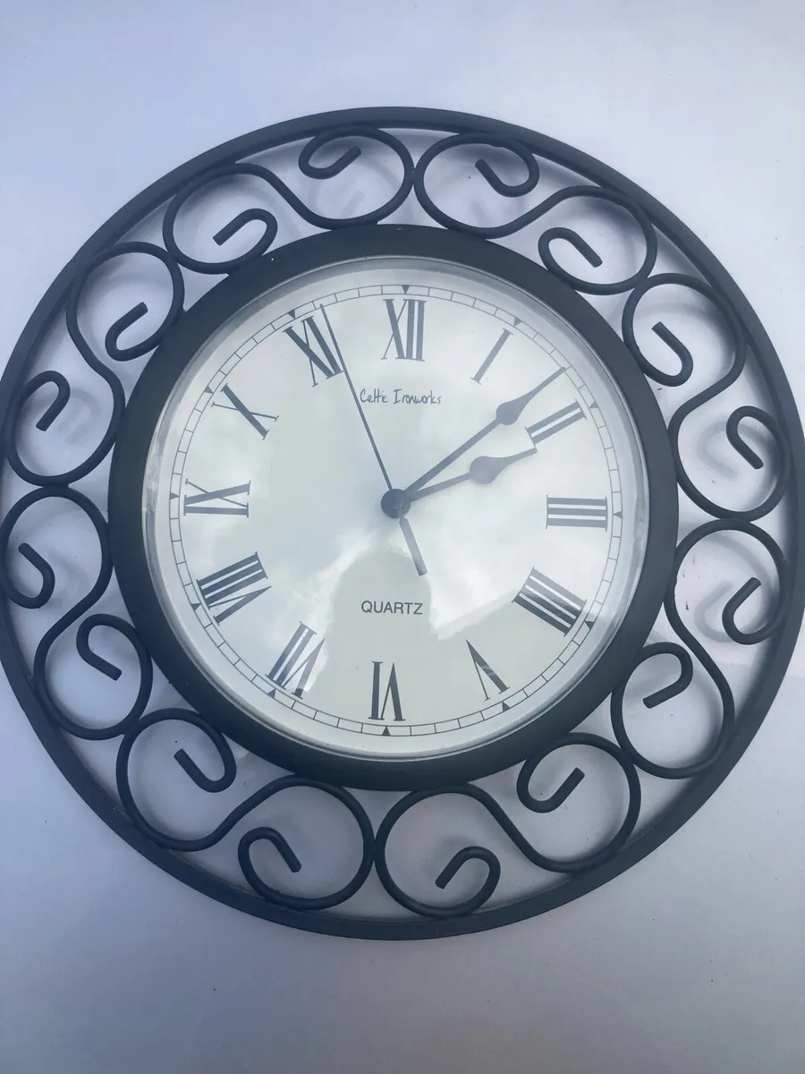 Celtic ironworks clock free postage