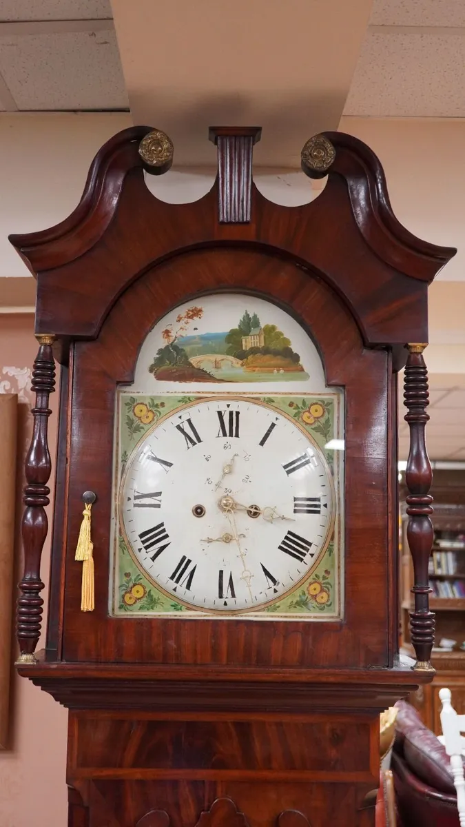 Regency Mahogany Grandfather Clock - Image 2