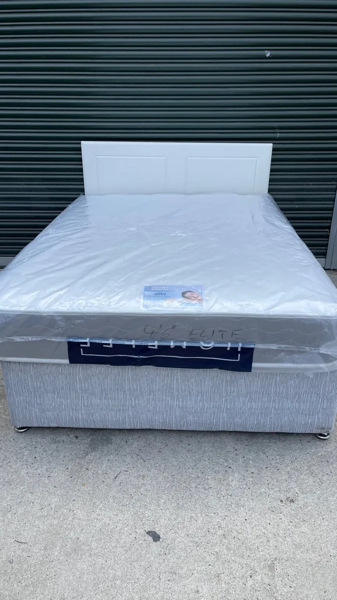 Double bed with brand new mattress - Image 1