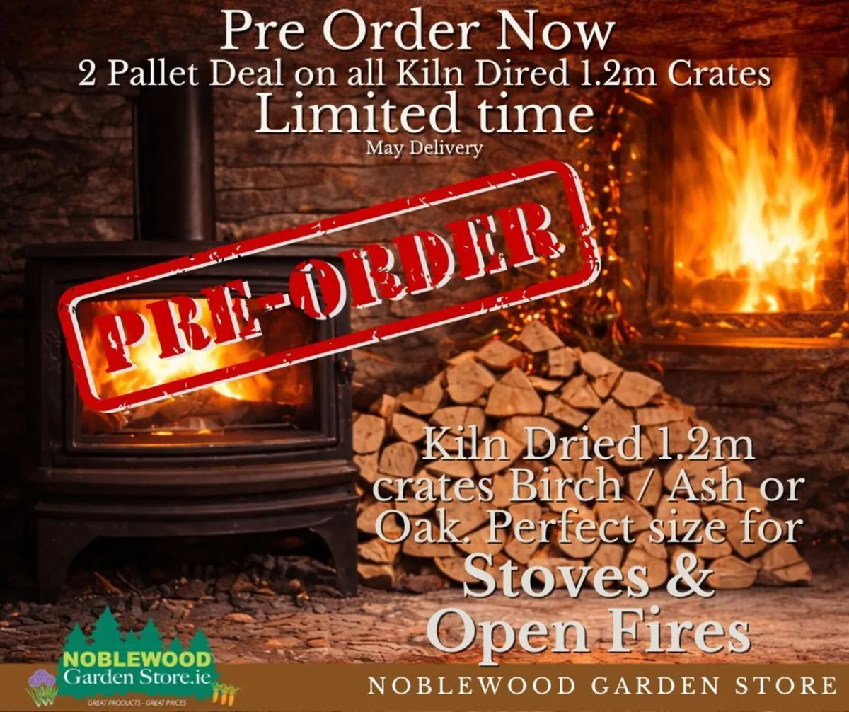 Pre order Kiln Dried Firewood -2 Pallet Deal