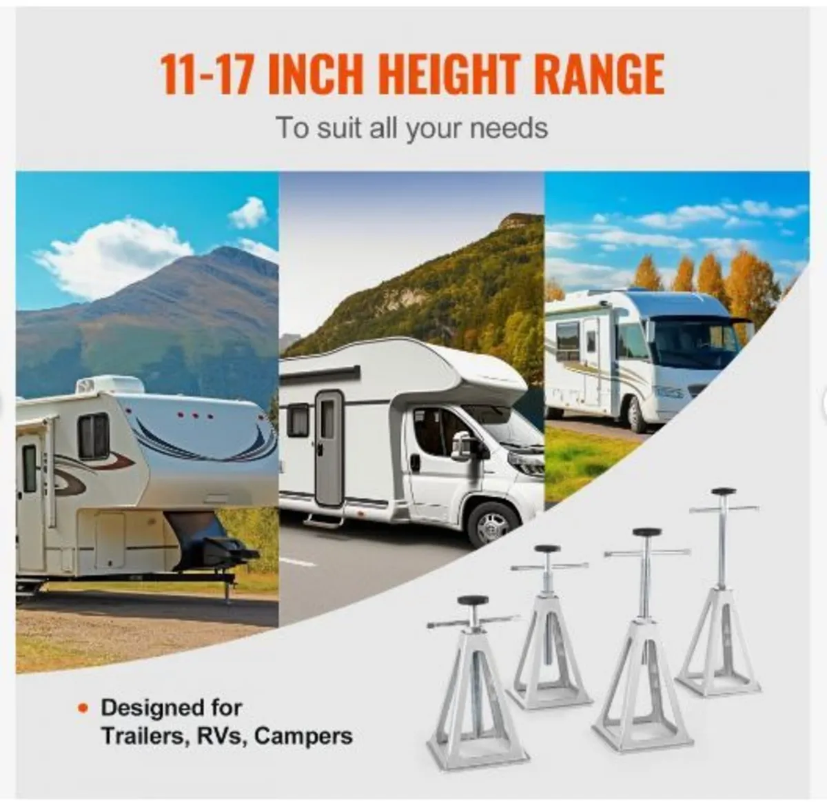 RV Stabilizer Jacks, 4 Pack Aluminum - Image 4