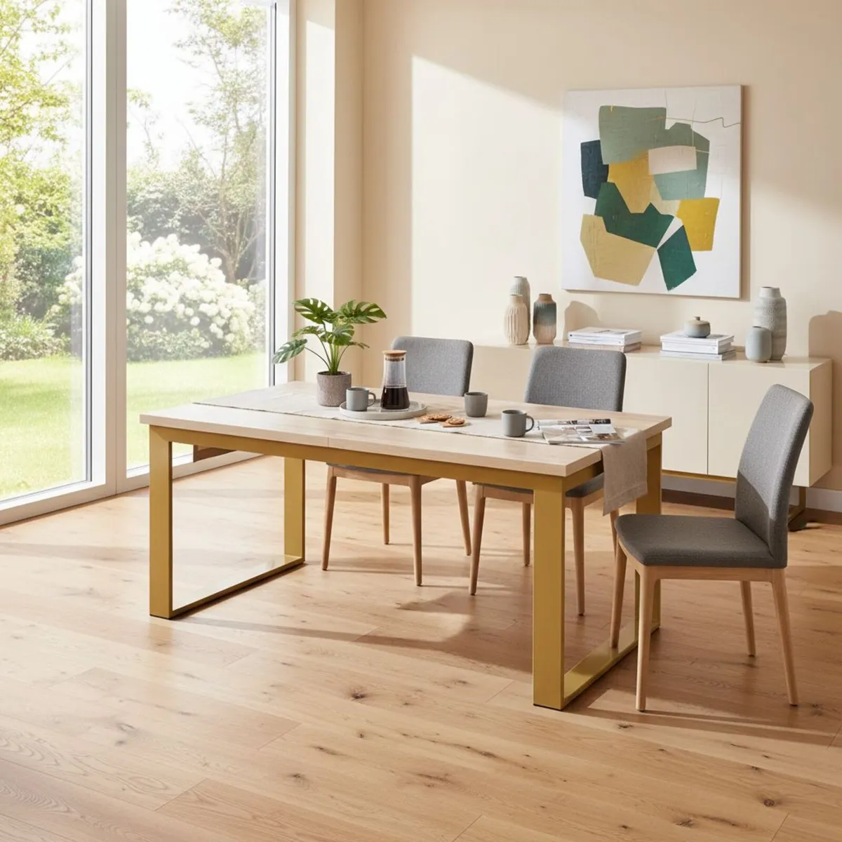 Valanis Extendable Dining Table 120 x 80 + 40 cm - Image 3