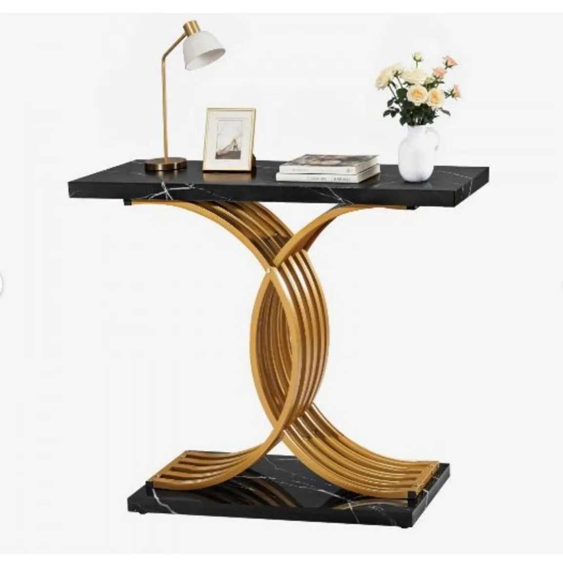 100 cm Gold Console Table - Image 1