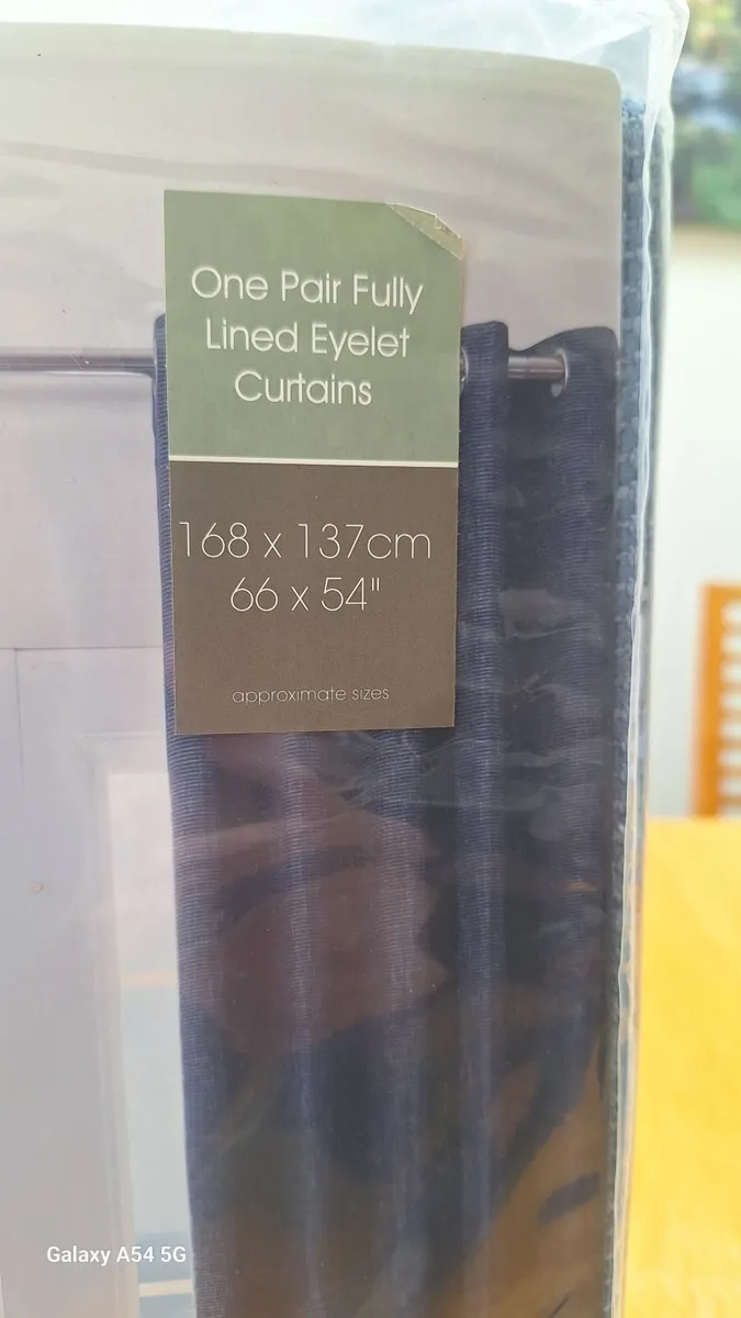 Thermal Blackout Navy Curtains - Image 1