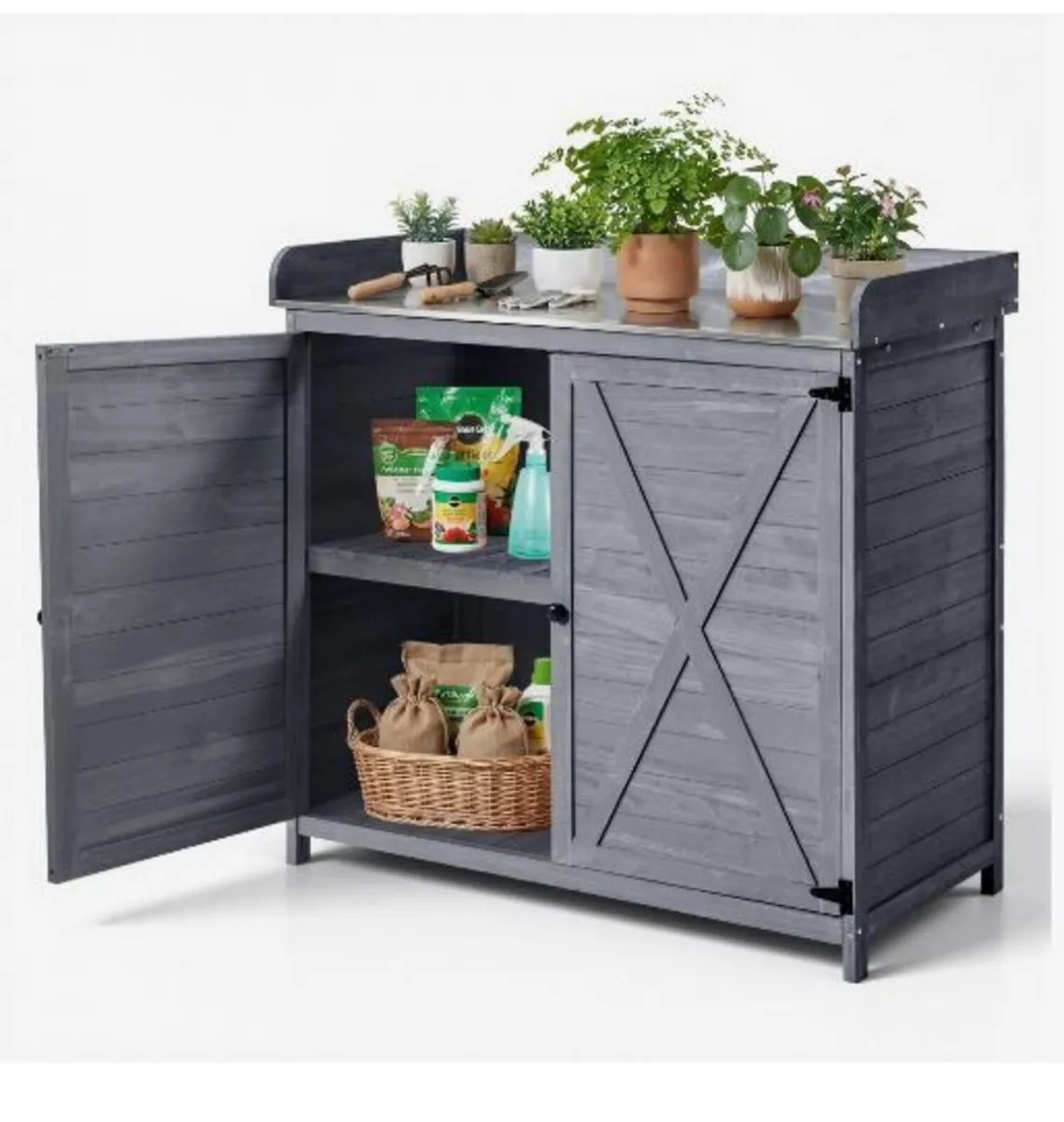 Potting Bench Table, Outdoor Gardening - Image 4