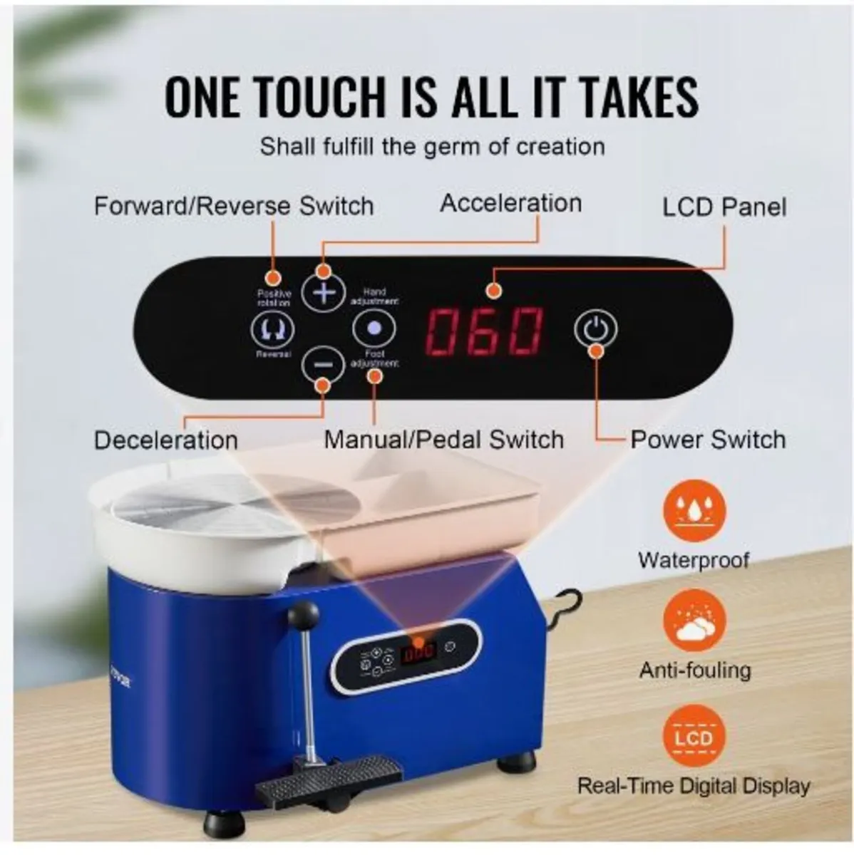 Pottery Wheel 27.9 cm Ceramic Wheel - Image 2