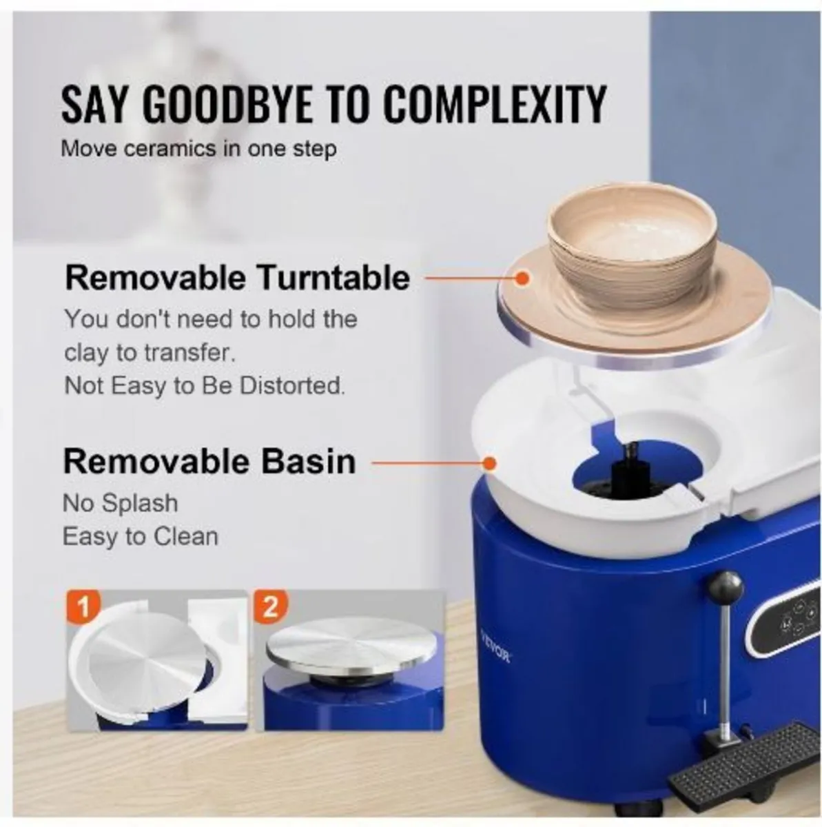 Pottery Wheel 27.9 cm Ceramic Wheel - Image 4