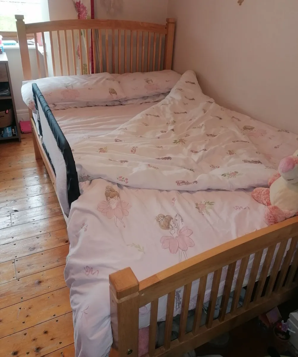 Double bed and mattress - Image 1