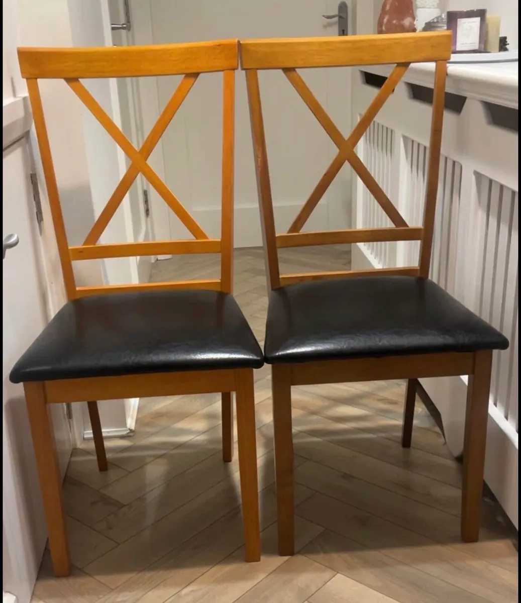 2 dining Chairs in great condition only €35for2 - Image 1