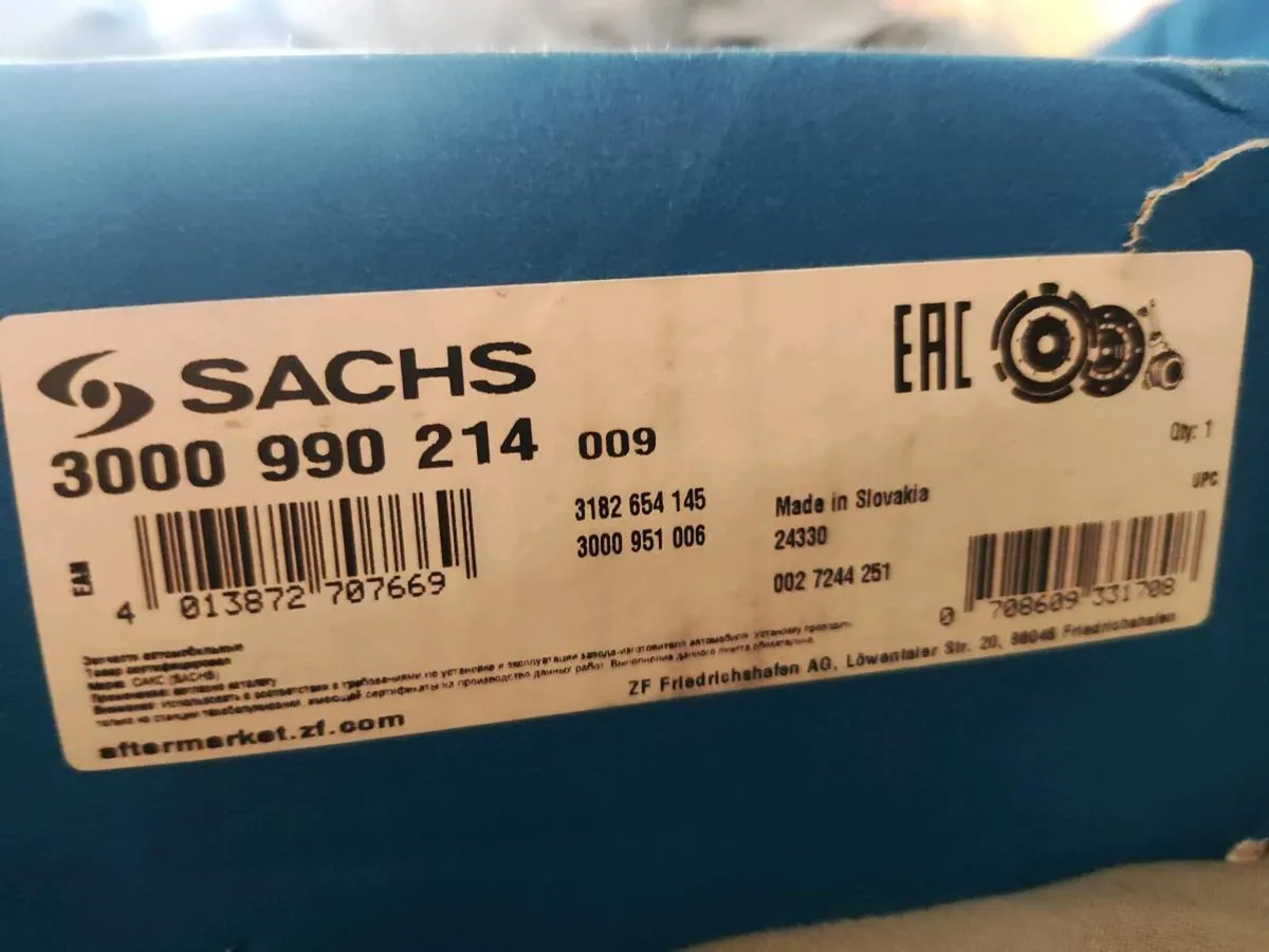 SACHS Clutch Kit 3000 990 214 – Brand New - Image 2