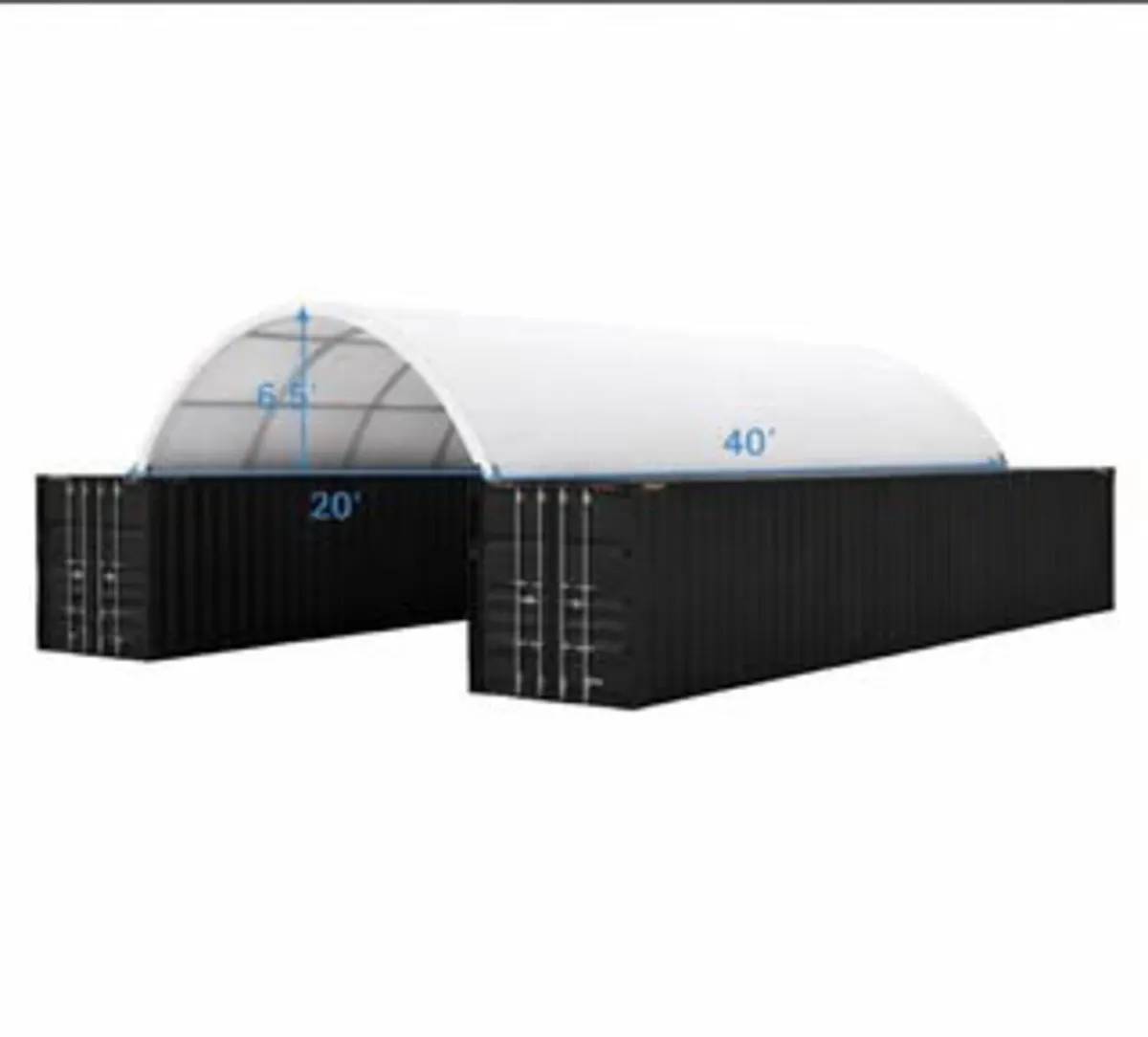 container shelter  40ft With Rear Wall In Stock - Image 1