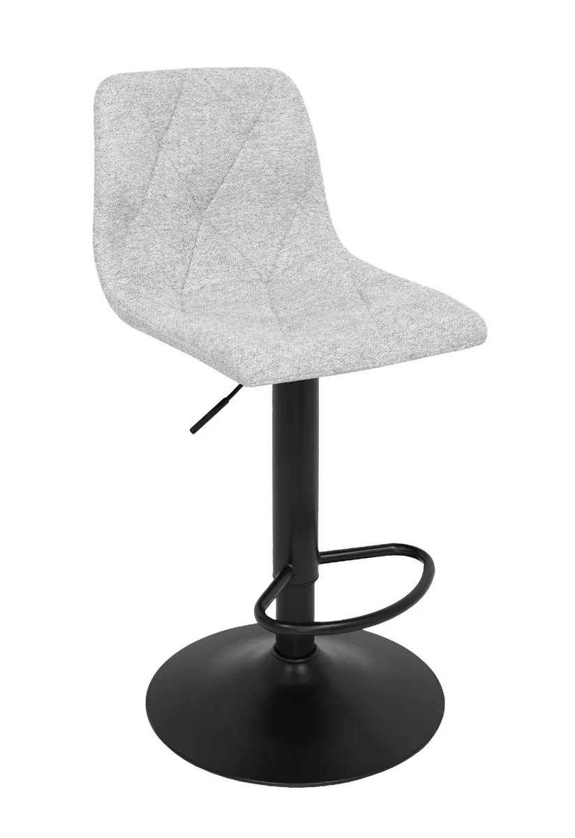 Ivory Luxe Velvet Bar Stool – Adjustable - Image 3