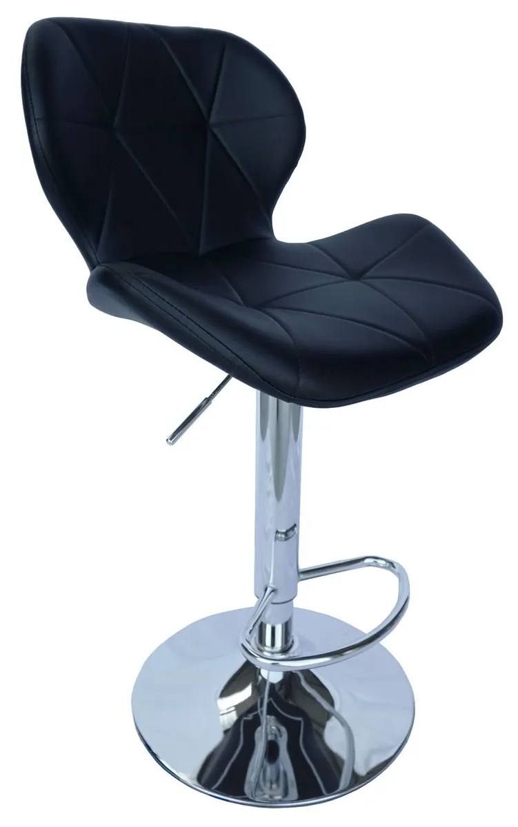 Zoya Black Adjustable Bar Stool - Image 1
