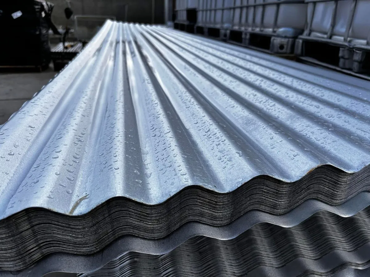 Corrugated galvanised roof & side sheeting - Image 1