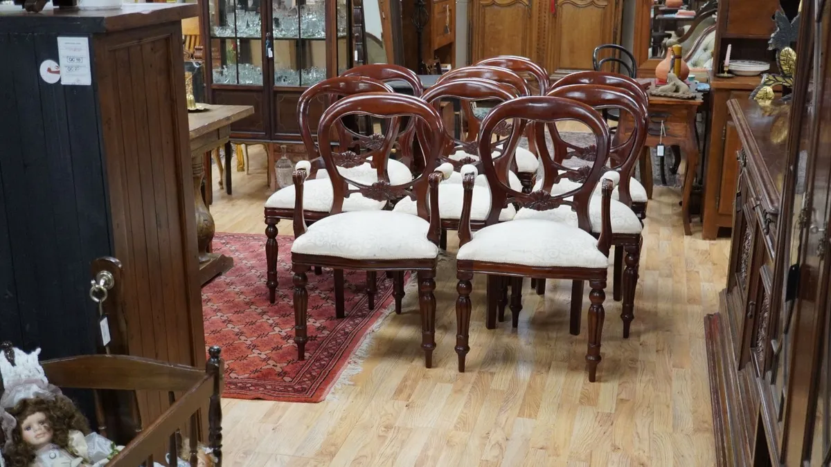 Solid Mahogany French Chairs - Image 1