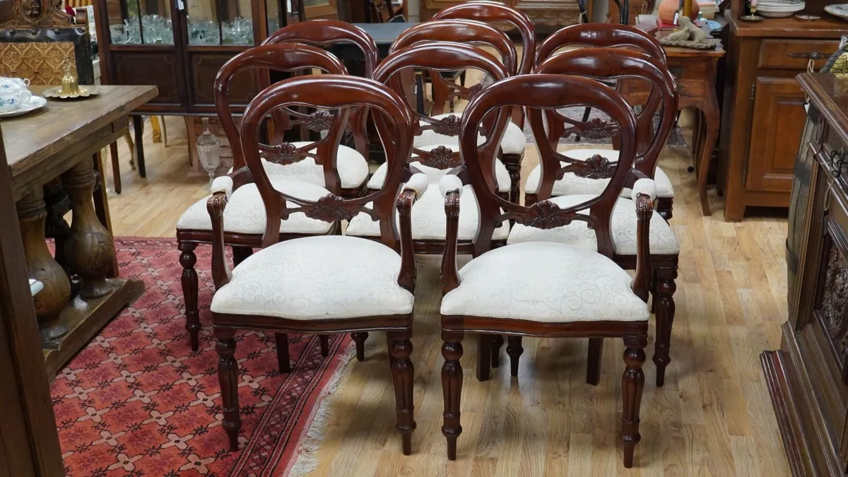 Solid Mahogany French Chairs - Image 2
