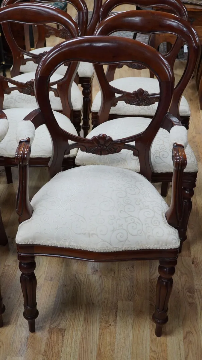 Solid Mahogany French Chairs - Image 3