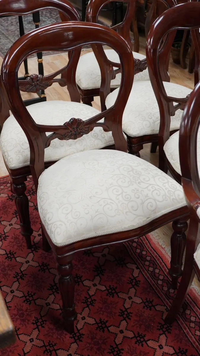 Solid Mahogany French Chairs - Image 4