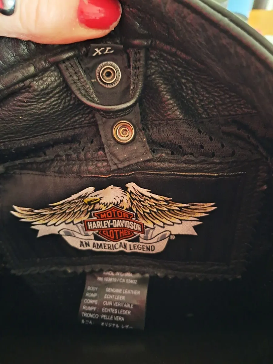 HARLEY DAVIDSON LADIES JACKET size 14 - Image 4