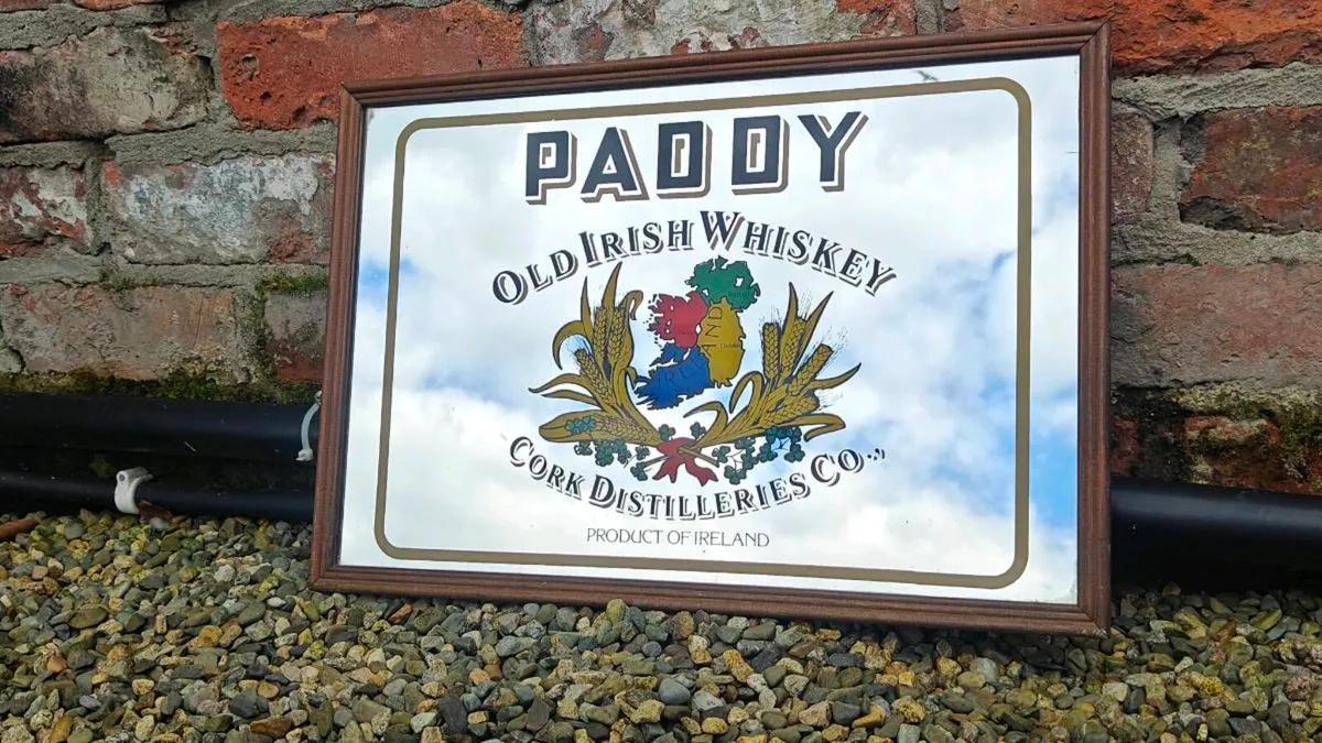 Vintage Paddy Irish whiskey mirror - Image 1