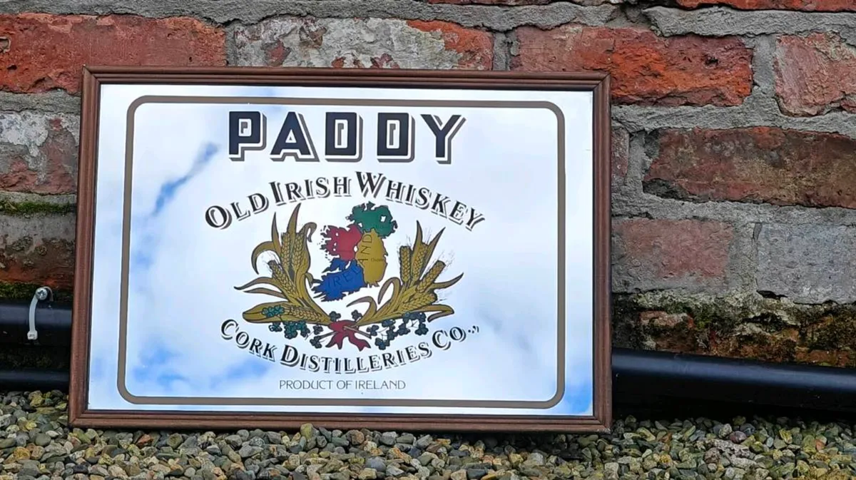 Vintage Paddy Irish whiskey mirror - Image 2