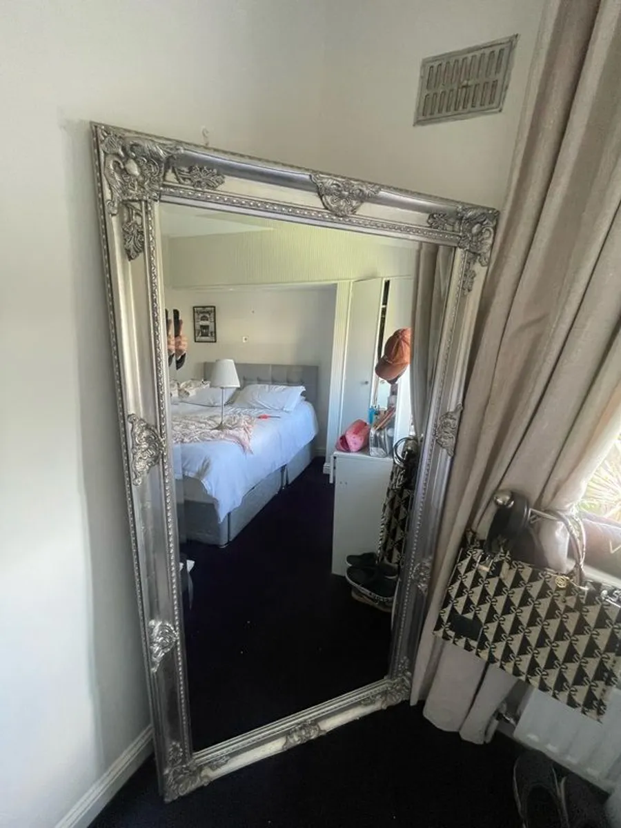 Large Silver Mirror