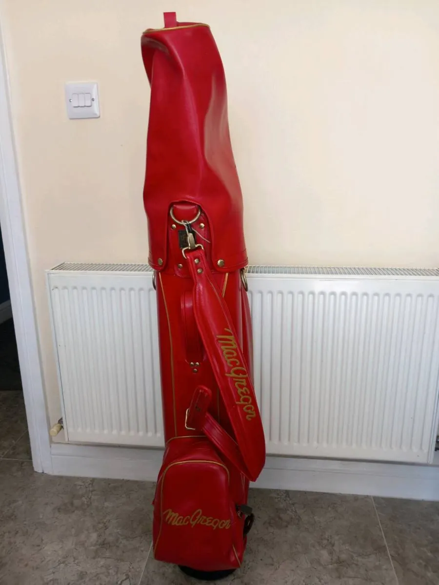 McGregor leather golf bag. - Image 1
