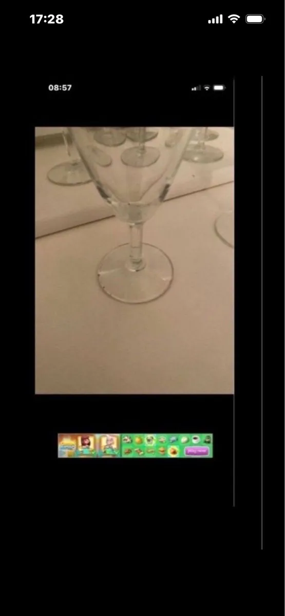 Rare Set of Babycham Footed Glasses (8) - Image 4
