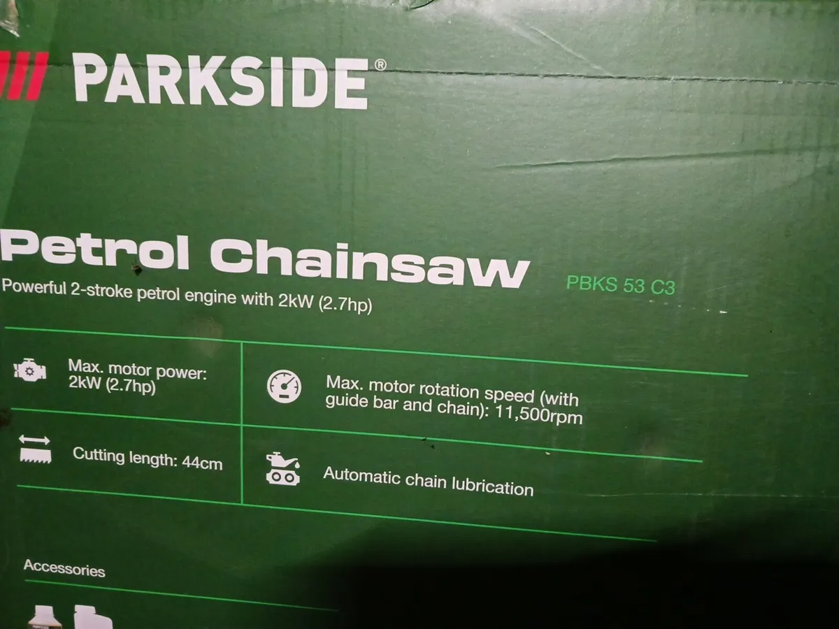 Parkside chainsaw new unused, unopened - Image 3