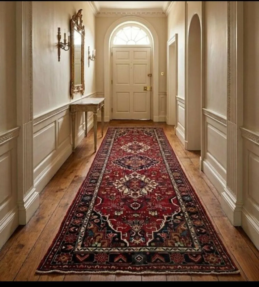 12ft Long Perser Mehradan Hand Knotted Runner Rug - Image 1