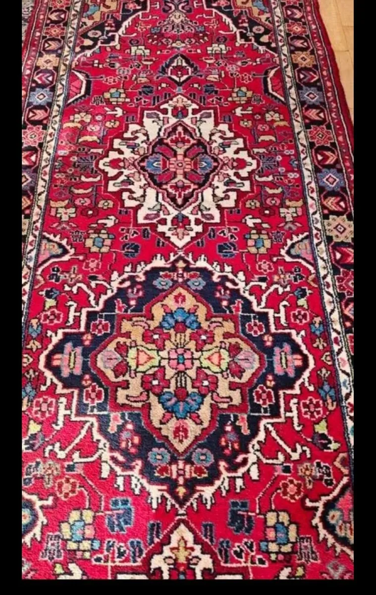 12ft Long Perser Mehradan Hand Knotted Runner Rug - Image 2