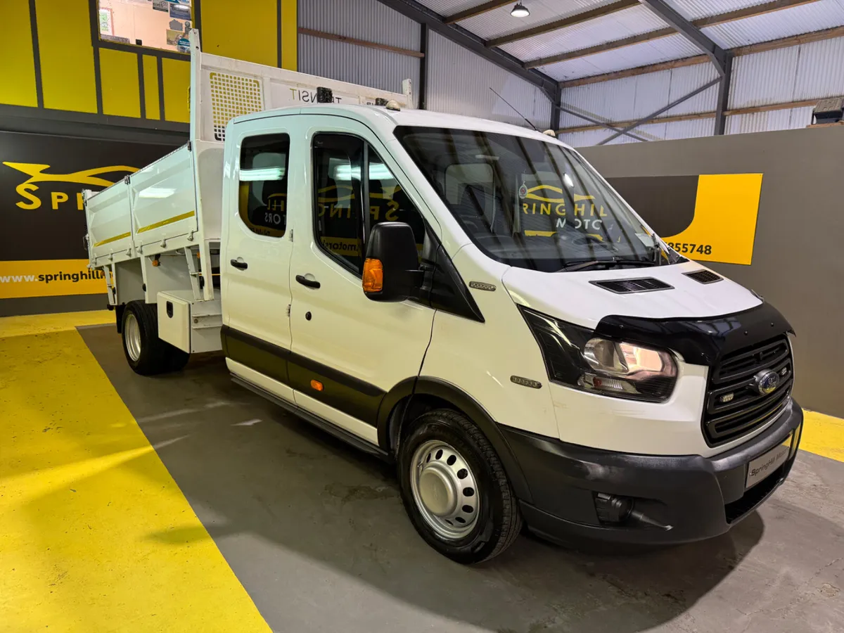 2018 Ford Transit Crew cab Tipper 7 Seater NO VAT - Image 2