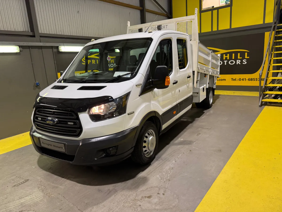 2018 Ford Transit Crew cab Tipper 7 Seater NO VAT - Image 1