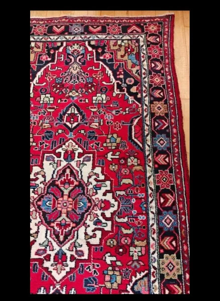 12ft Long Perser Mehradan Hand Knotted Runner Rug - Image 4